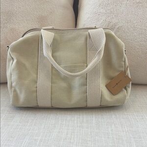 Brandy Melville Beige Canvas Tote Bag